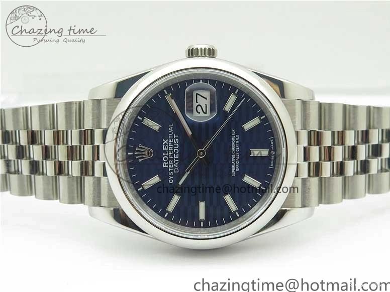 0211 DateJust 36 SS 126200 BP Maker 1:1 Best Edition New Blue Dial on Jubilee Bracelet Resilient 2529